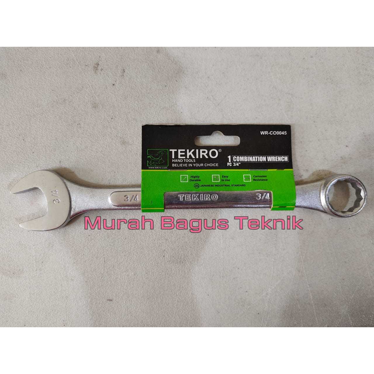 Jual TEKIRO COMBINATION WRENCH 3/4 INCHI KUNCI RING PAS 3/4 INCHI