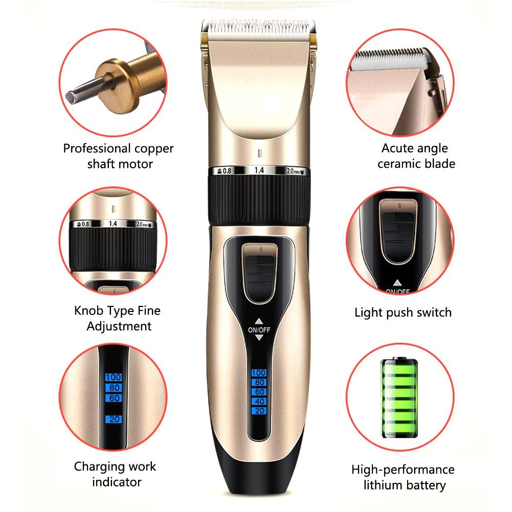 BaoRun Alat Cukur Elektrik Bulu Hewan Anjing Pet Grooming Recharge - HSK002