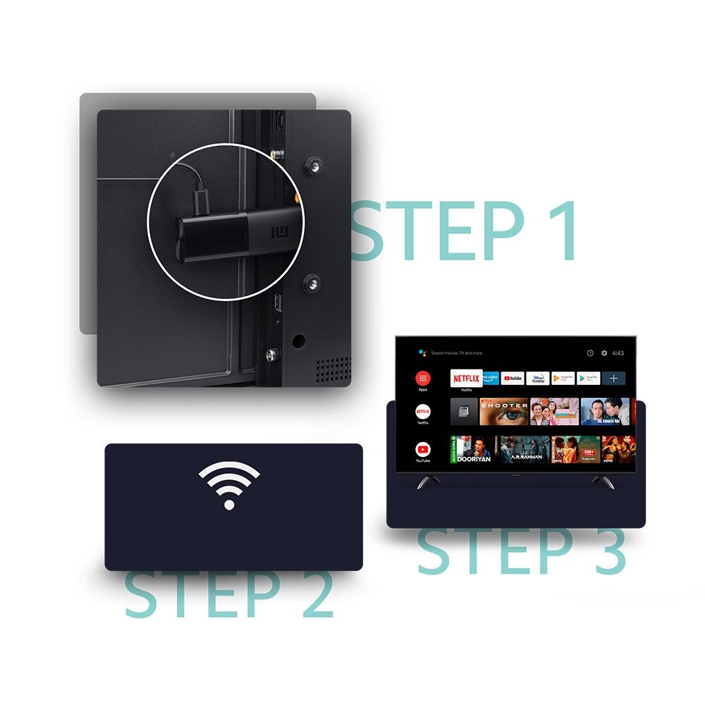 Mi Mi Smart TV Stick Android 9.0 Full HD with Remote - MDZ-24-AA