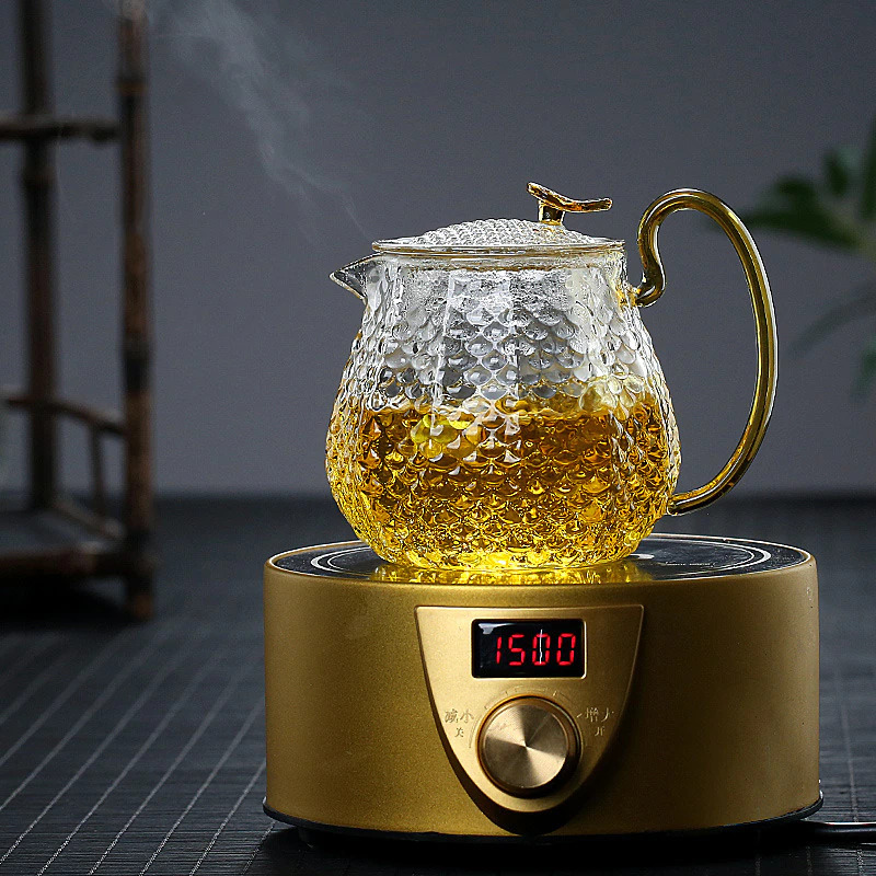 Homadise Teko Teh Pitcher Chinese Tea 600ml with 4 Glass 125ml - JJ06