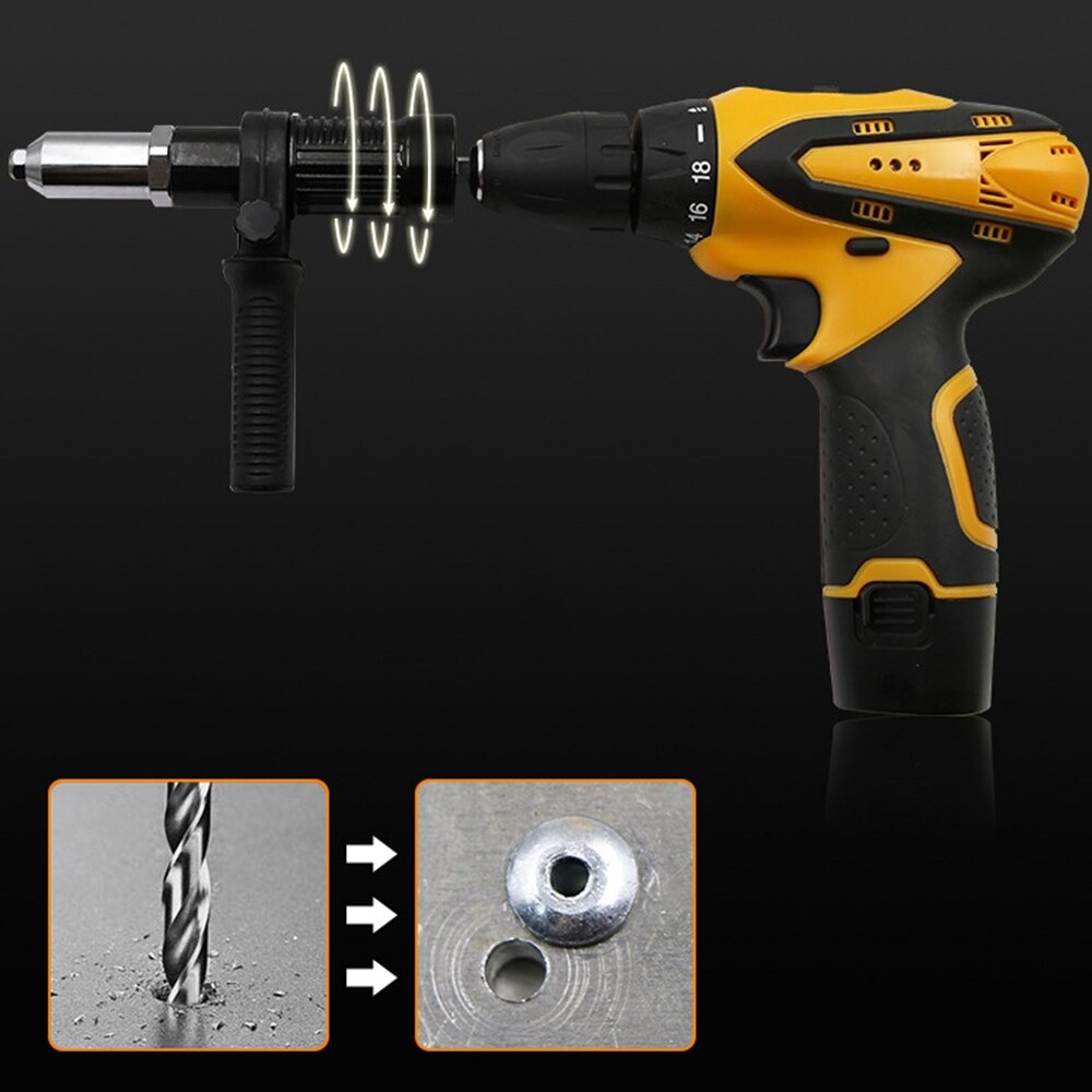 Ronghe Adaptor Paku Rivet Gun Converter Drill 2.4-4.8mm - NAS32