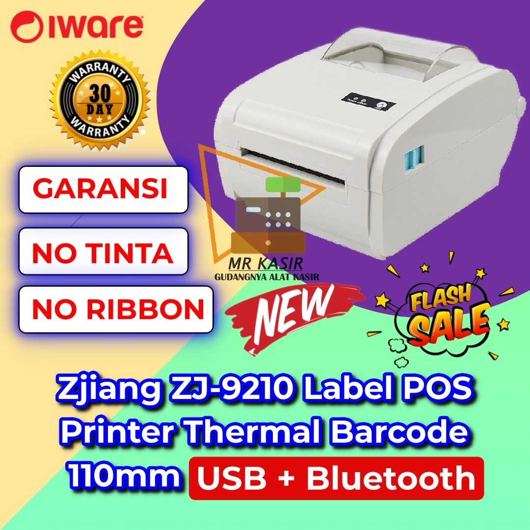 Jual PRINTER LABEL BARCODE THERMAL ZJIANG ZJ9210 SAMA DENGAN