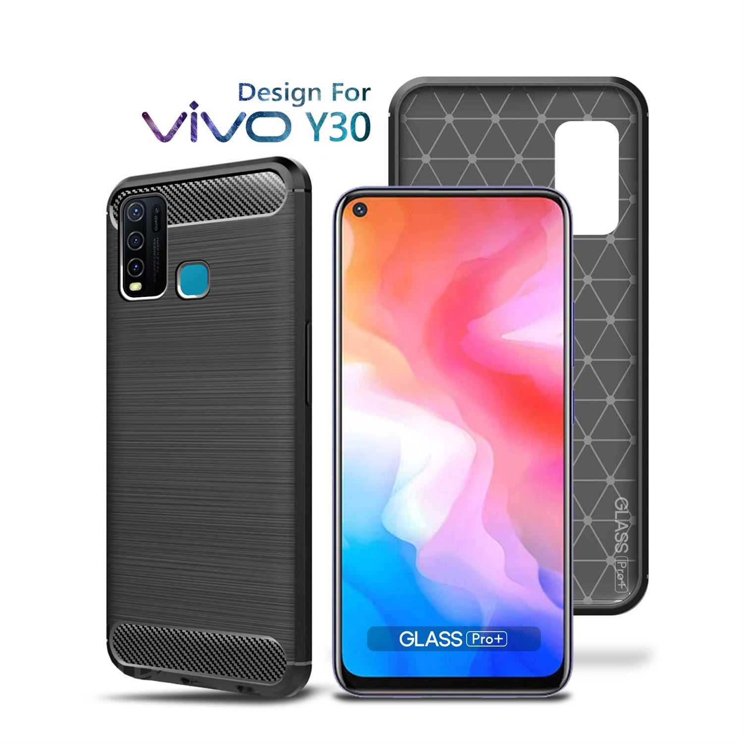 Vivo Y30 Vivo Y50 Back Glass Cover Back Case Cover For Vivo Y30