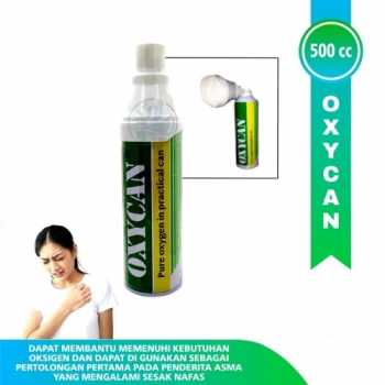 Oxycan 500cc Oxygen Kaleng Dengan Corong Alat Bantu Pernafasan Oxican