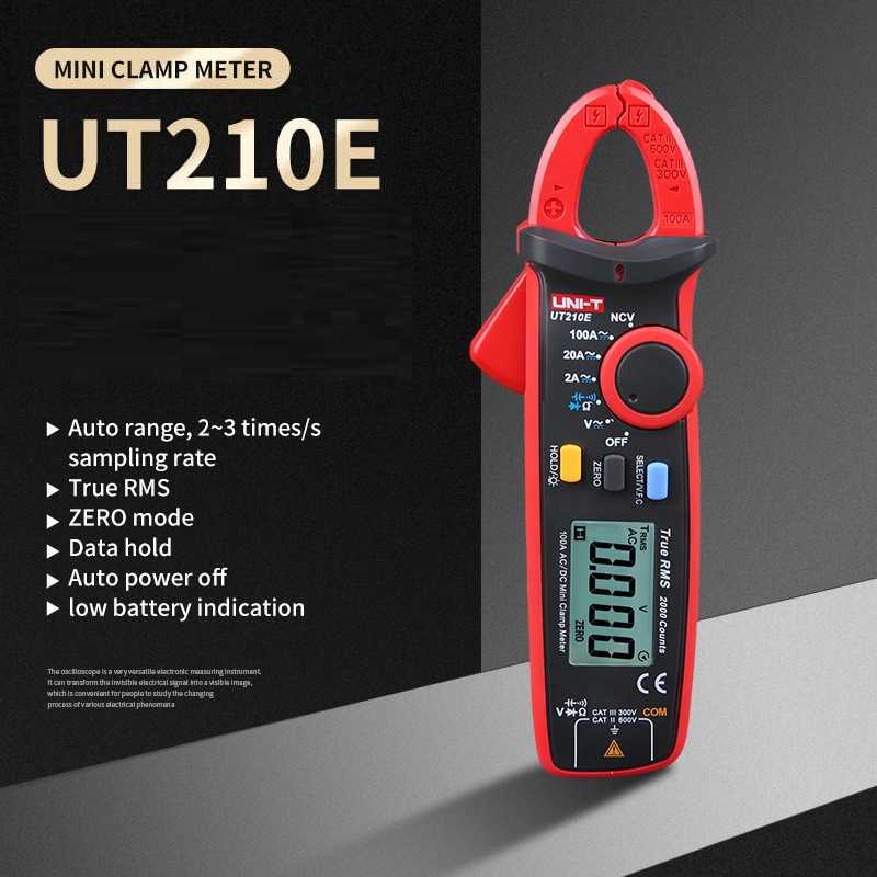 Jual UNIT UT210E Mini Clamp Meter True RMS Tang Ampere