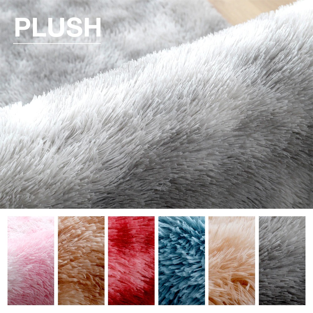 Dresshomee Karpet Bulu Fluffy Floor Carpet Rug 155x200cm - DE2001