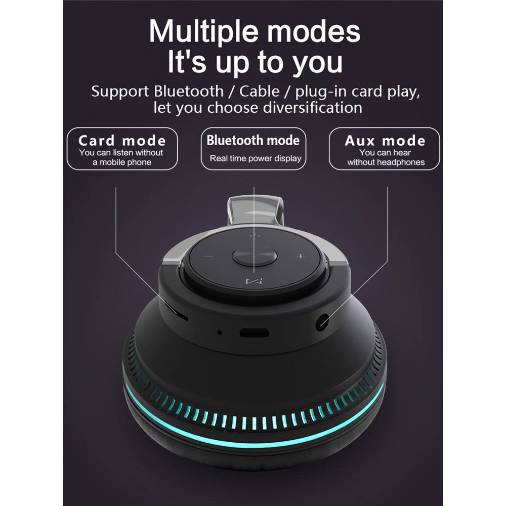 Tourya Gaming Wireless Headphone Bluetooth 5.2 3D Stereo with Mic - H2