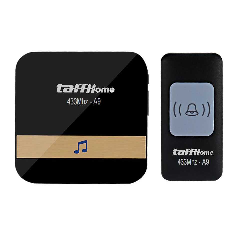 Jual TaffHOME Bell Pintu Wireless Doorbell 52 Tunes 1 Receiver
