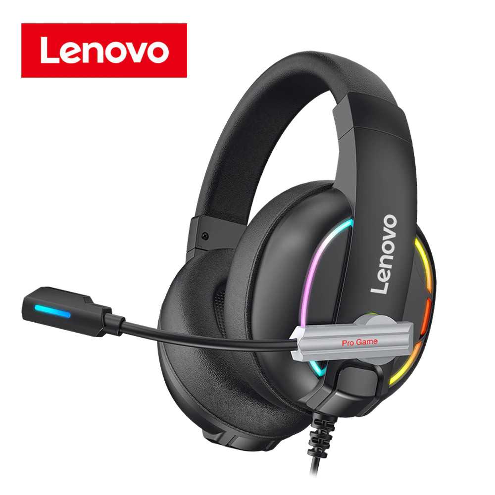Jual Lenovo Gaming Headphone Headset Super Bass with Mic HU75