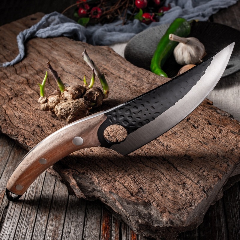 BUCK Elf Pisau Daging Tajam Stainless Steel 5Cr15 Forged Butcher Knife - JYI-77