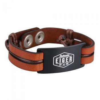 Eiger Gelang Pria/Wanita N811 Leather Slider Viper 19 Bracelet - Brown