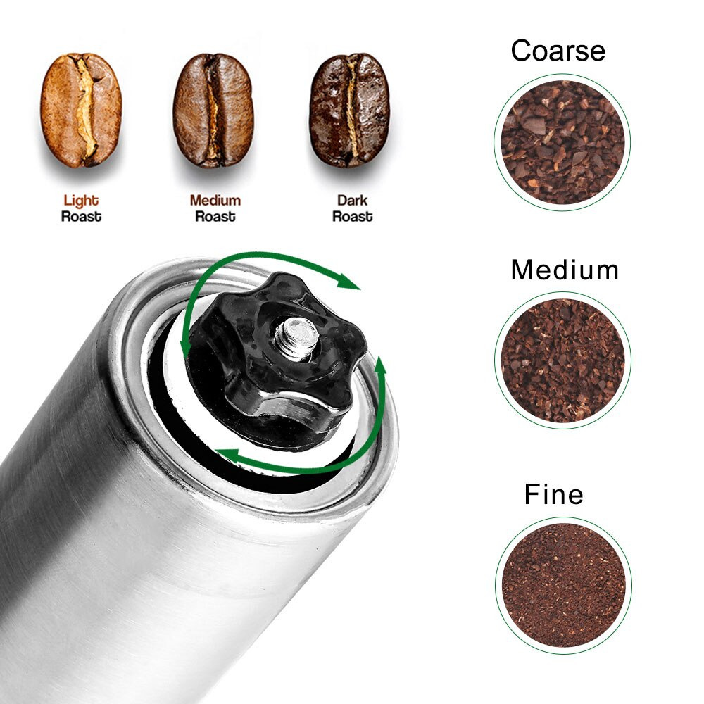 iCafilas Alat Penggiling Kopi Manual Coffee Grinder Adjustable