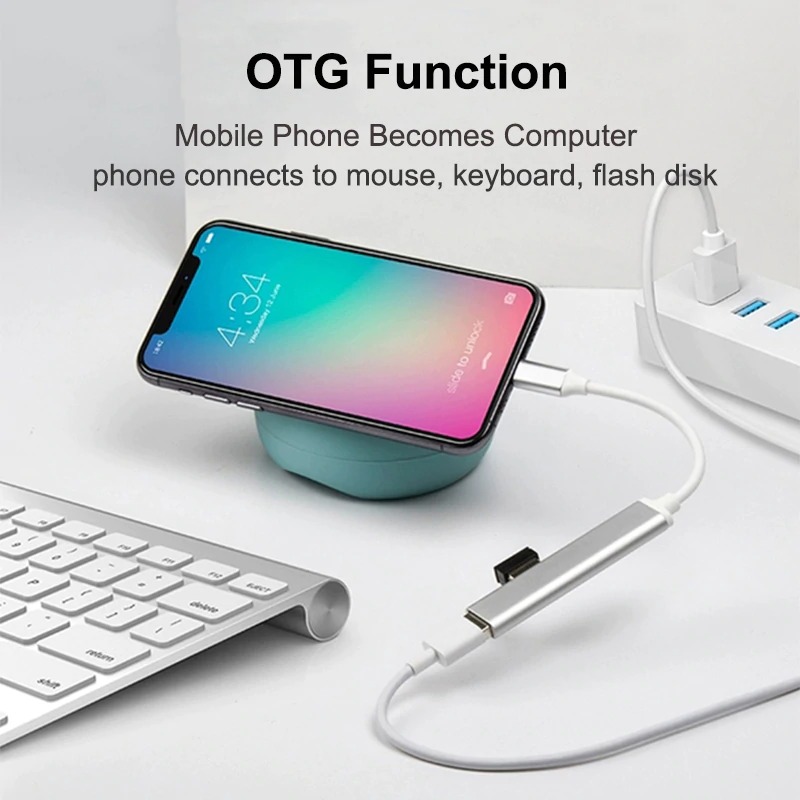 Taffware USB HUB Type C 3.0 Adapter 4in1 USB 3.0 dan USB 2.0 - C809