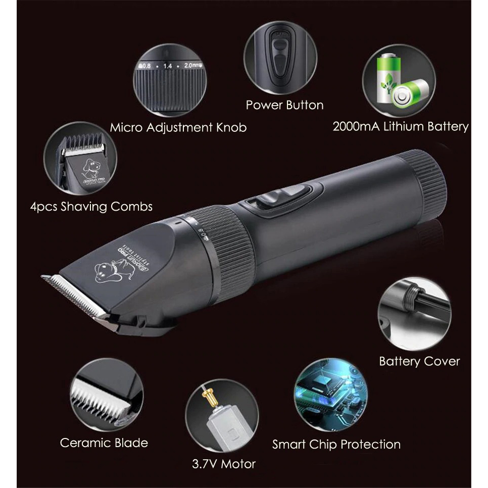 BaoRun Alat Cukur Elektrik Bulu Binatang Pet Dog Clipper - P7
