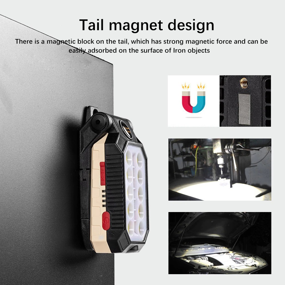 GZLIDY Senter Camping Lampu LED Portable Magnet COB 2000 Lumens - W599A