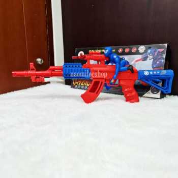 MAINAN PISTOL CAPTAIN AK47 SENAPAN LARAS PANJANG CAPTAIN SPIDERMAN