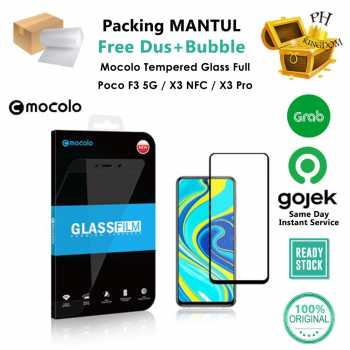 Mocolo F3 / Poco x3 NFC / Poco x3 Pro - Full Cover Tempered Glass