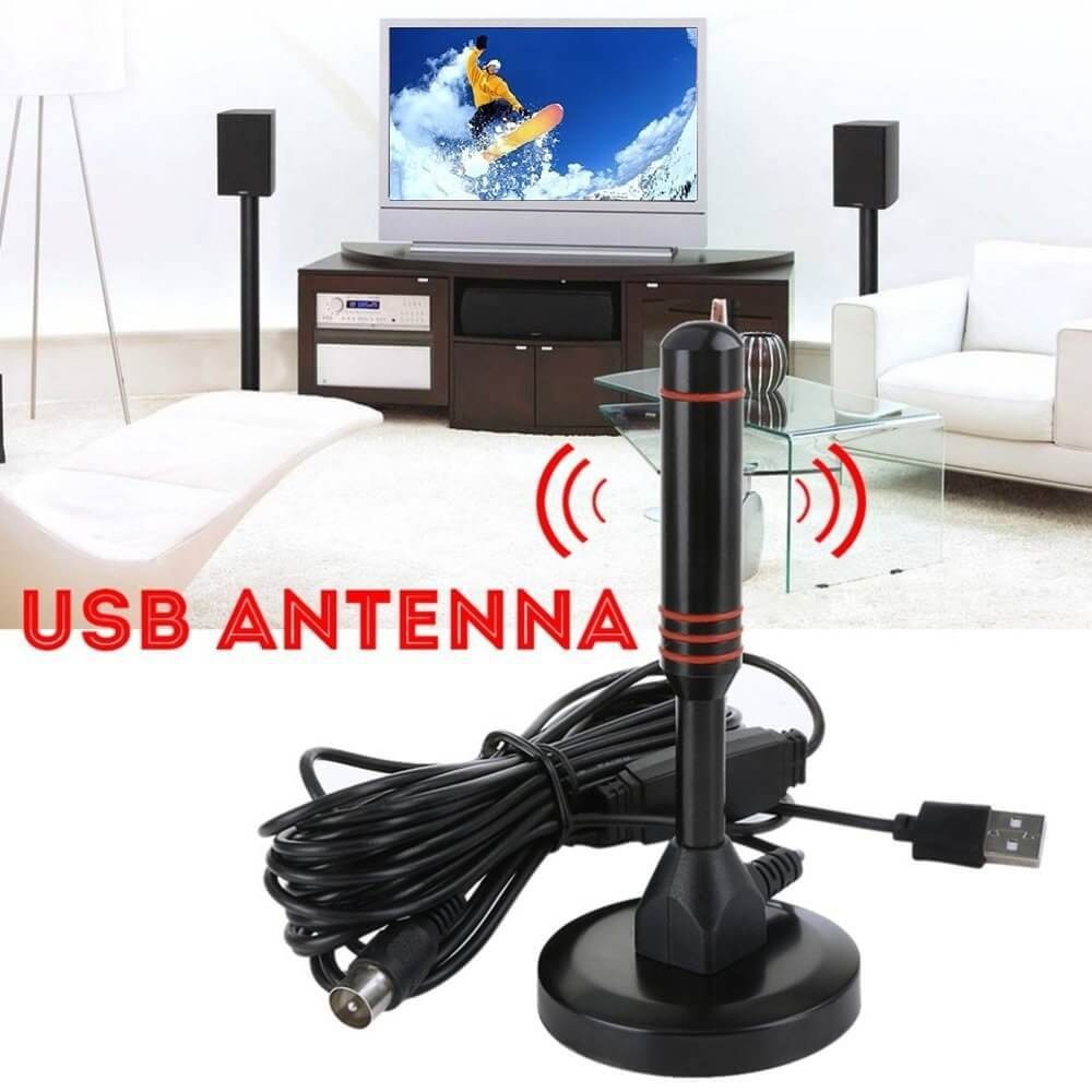 YCDC Antena TV Digital Indoor USB DVB-T2 25dBi - EL05