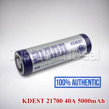Baterai 21700 KDEST Biru 40A 5000mAh Authentic