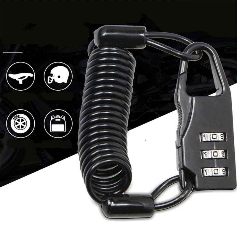 ULAC Gembok Helm Sepeda Anti Maling Bike Lock Kode Angka 3 Digit - K-2S