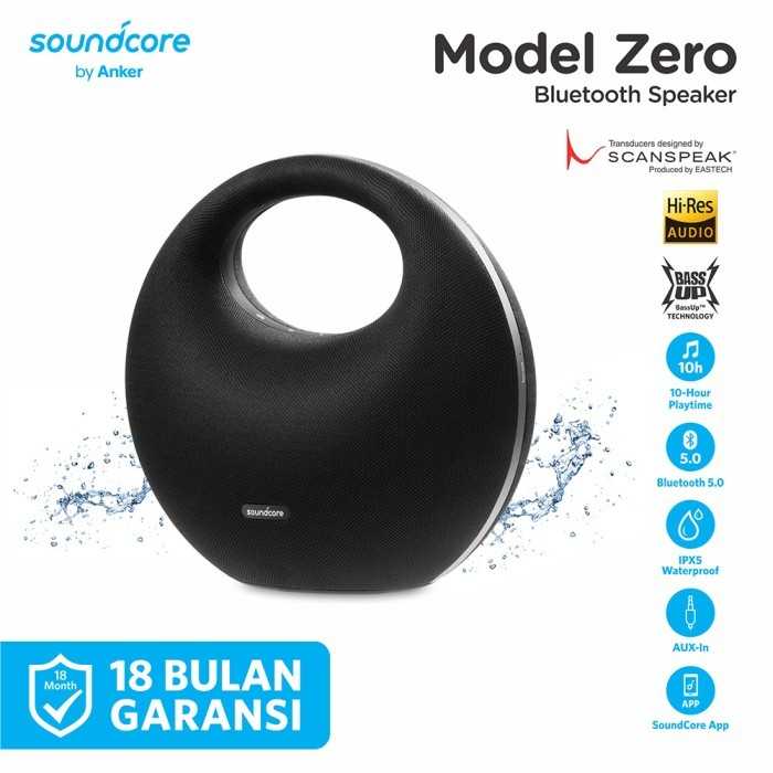 Jual Speaker Bluetooth Soundcore Model Zero Black - Z5180