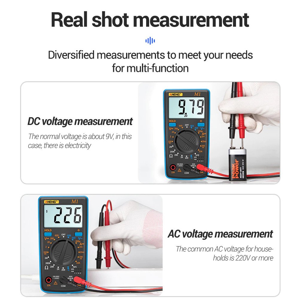 ANENG Digital Multimeter Voltage Tester - M1