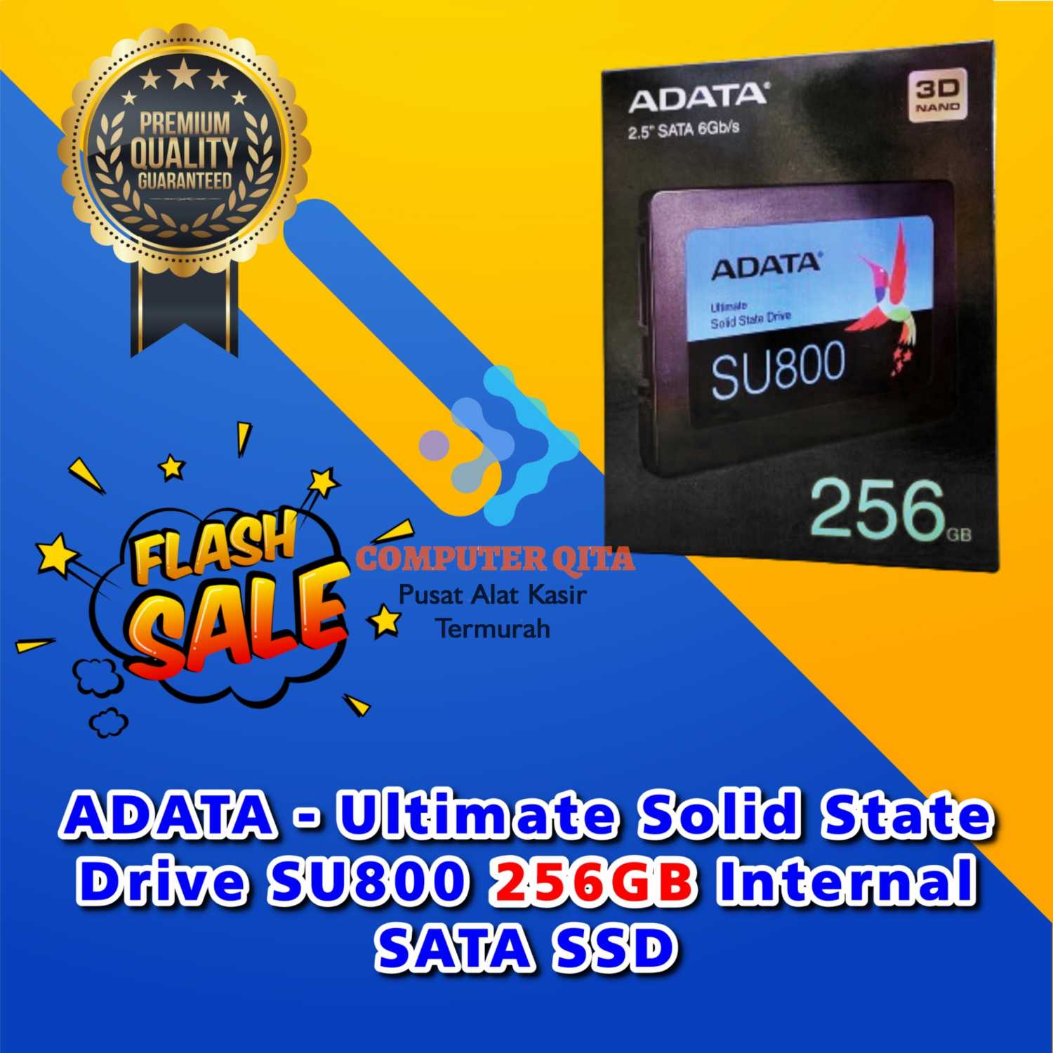 Jual ADATA Ultimate Solid State Drive SU800 256GB Internal