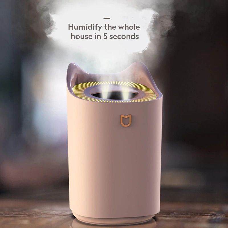PDQ Air Humidifier Ultrasonic Aroma Diffuser Dual Spray RGB 3.3L - K7