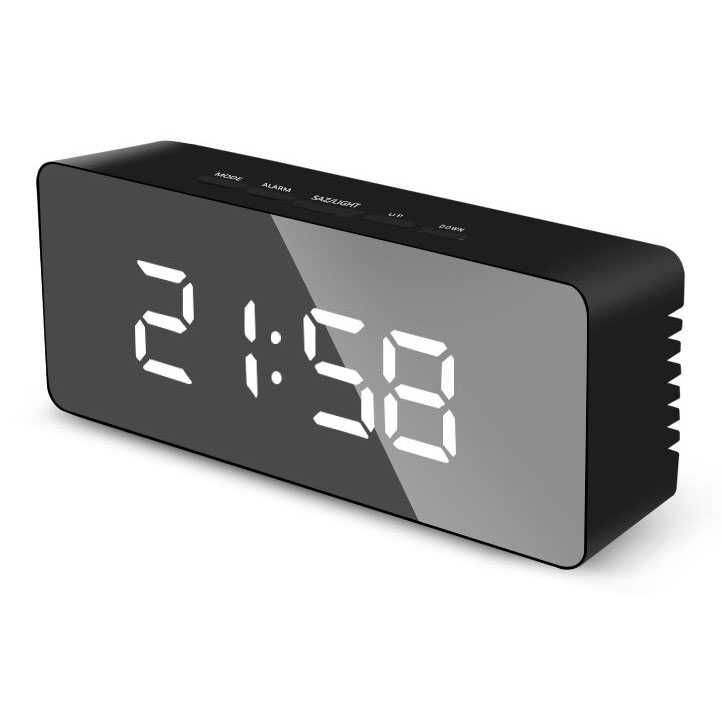 Jual NieNie Jam Weker Mirror Alarm Digital + Temperature TSS69