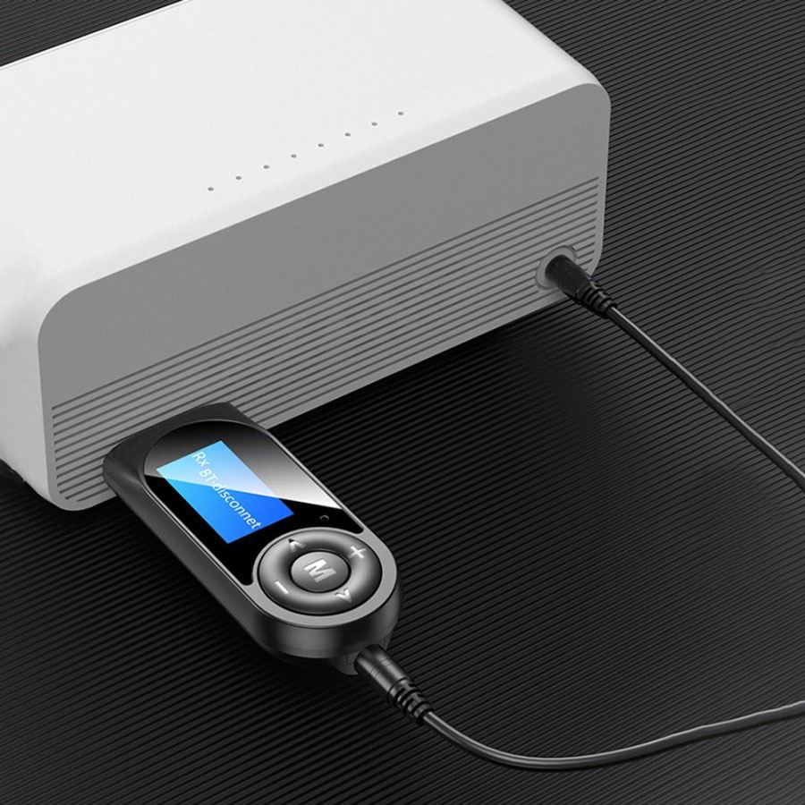 VAORLO USB Audio Bluetooth 5.0 Receiver Transmitter LCD Adaptor - BT12
