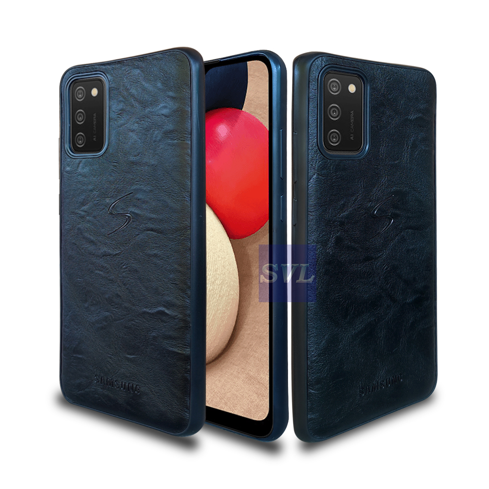 [ PREMIUM ] Leather Samsung A02S Casing Softcase Slim Case