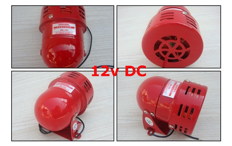 motor siren 12v DC 120db Alarm Sound