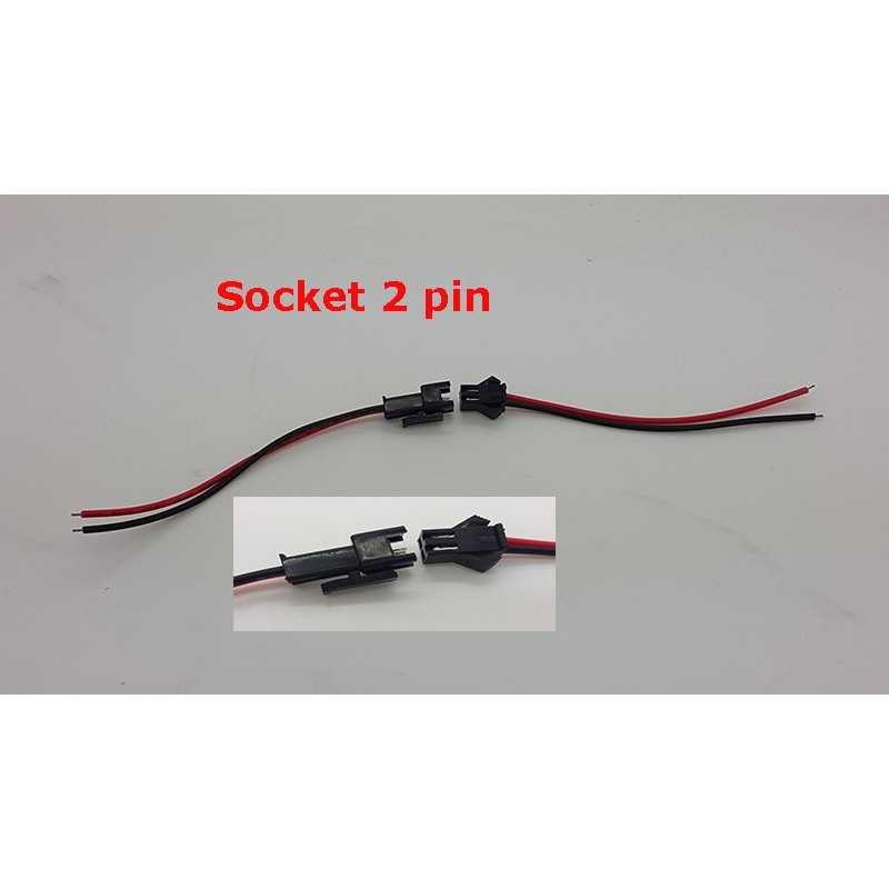 Jual Socket kabel 2 pin ( male + female ) | Jakmall.com