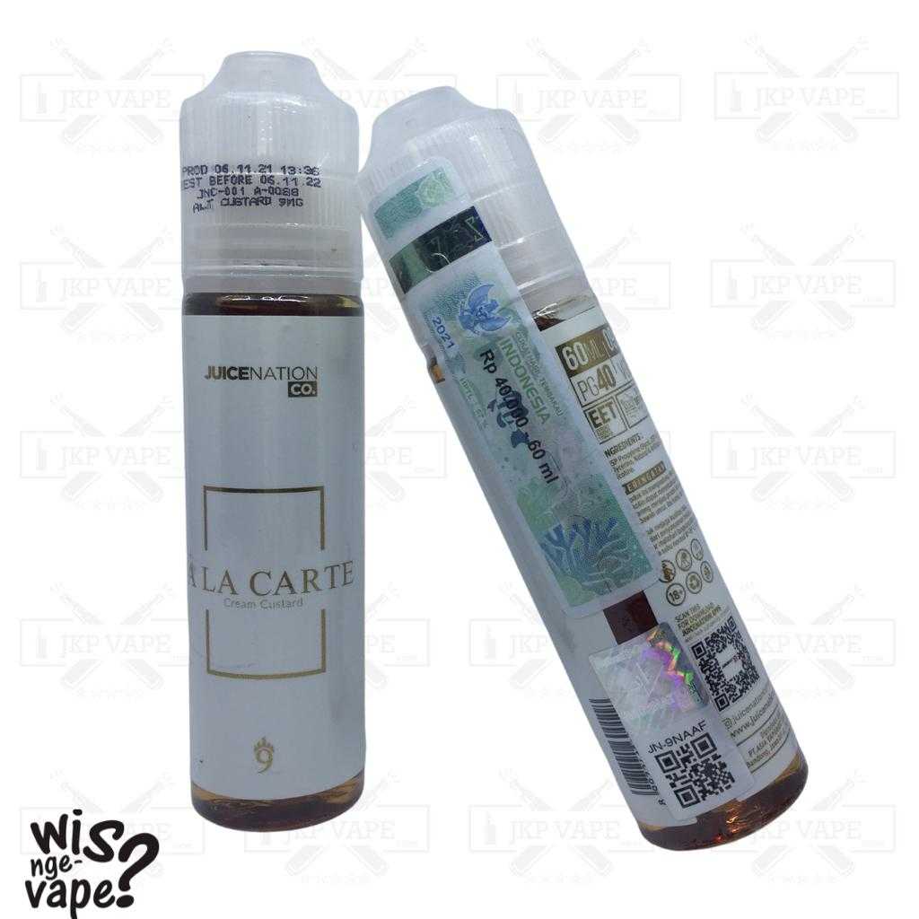 Jual Ala Carte Cream Custard 60ml A La Carte Liquid Vape