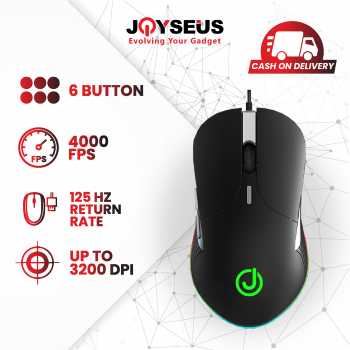 Gaming Mouse JOYSEUS RGB 3200DPI LED USB Professional - MS0005