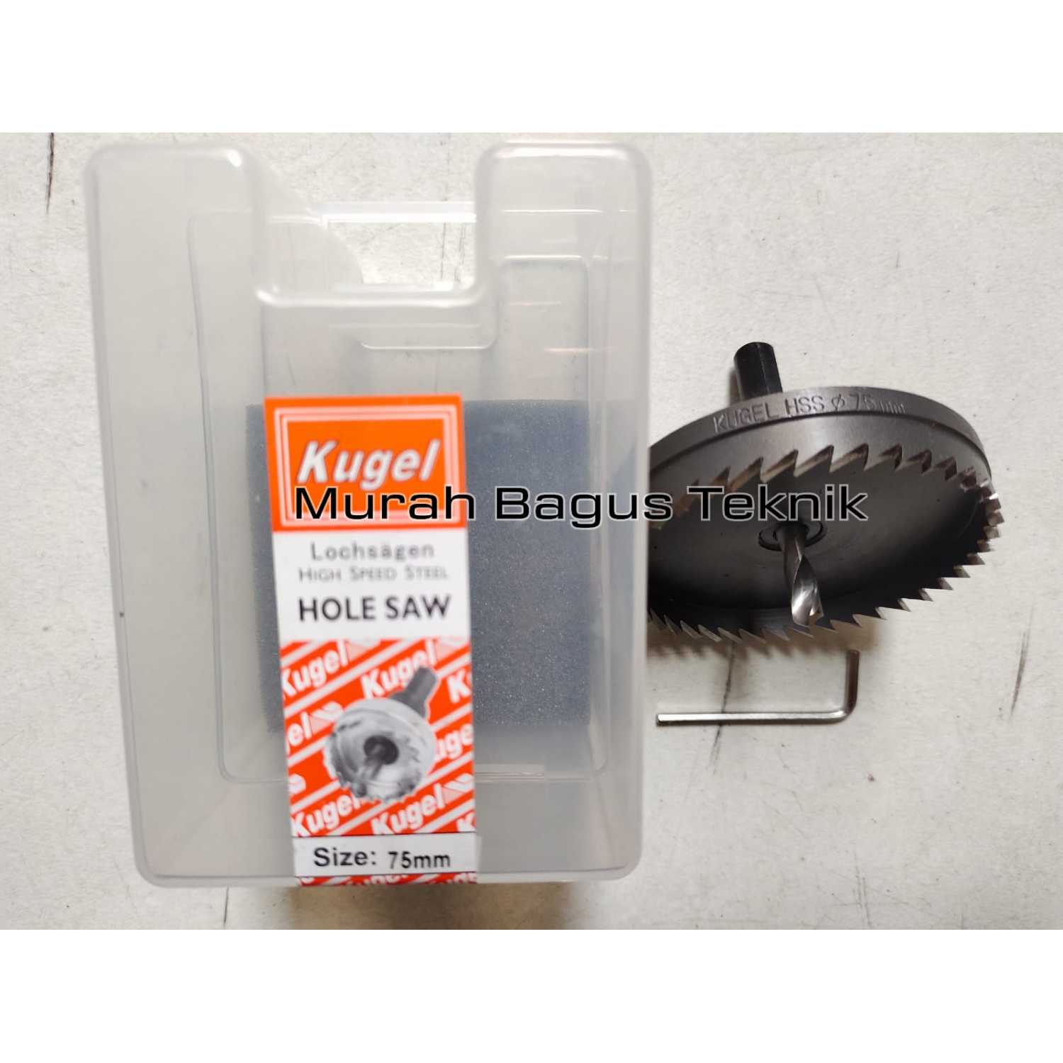 Jual Hole Saw HSS 75mm High Speed Steel Hole Saw Pelubang Besi