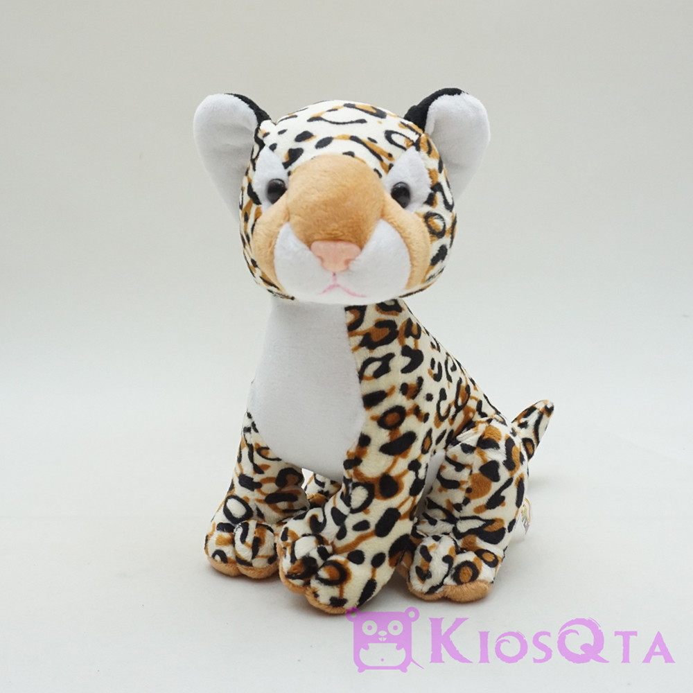 boneka macan tutul coklat sitting tiger leopard