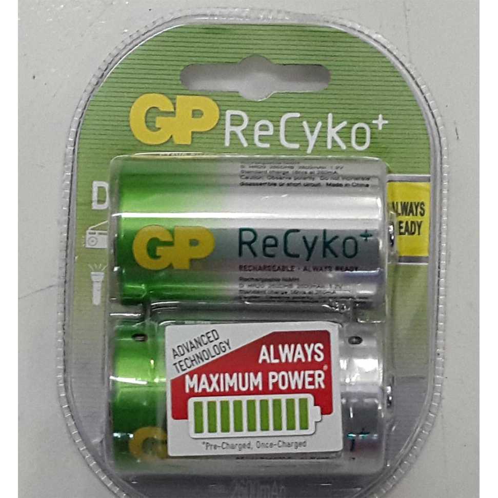 Battery Rekso Jual Baterai ReCyKo+ D / Battery GP ReCyKo+ Rechargeable 2600 mAh