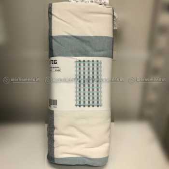 WMO IK00364095 RUT, taplak meja,pola kotak biru ukuran 240×145 cm