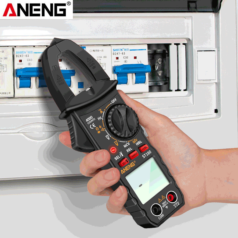 ANENG Digital Clamp Meter Voltage Tester NCV 4000 Digit - ST180