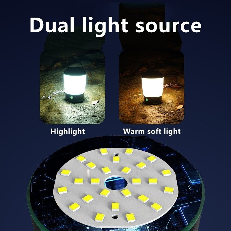 FLOODLIGHT Lampu LED Camping Tenda Waterproof 2in1 2000mAh 5V - LY01