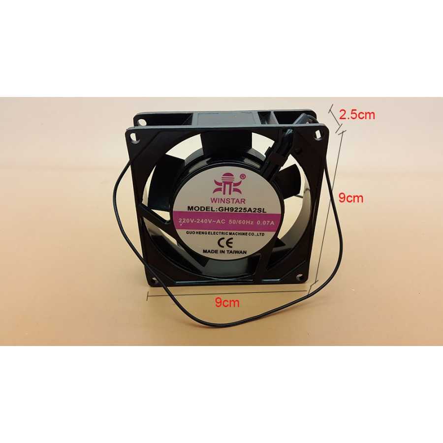 Jual Winstar Cooling Fan AC 220V ukuran 9cm x 9cm x 2.5cm / kipas