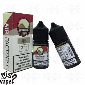 Air Factory Bold Tobacco 30ml - Salt Nic Liquid Vape USA