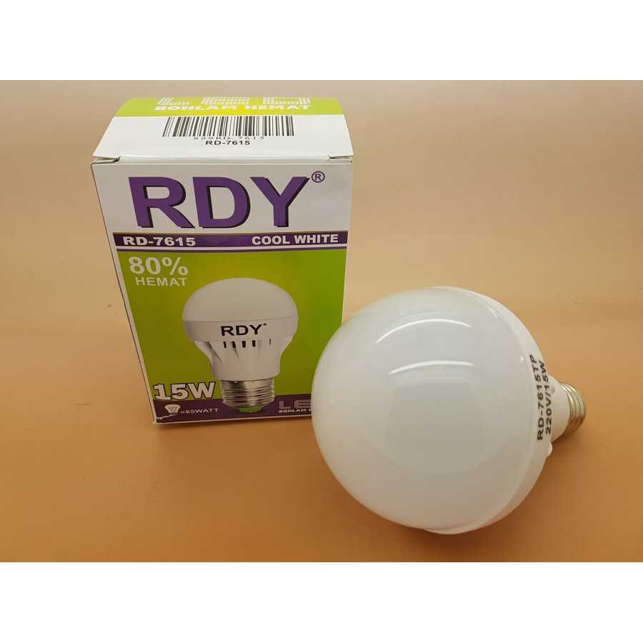Jual Lampu LED 15 watt Merk RDY Cahaya putih 900 lumen | Jakmall.com