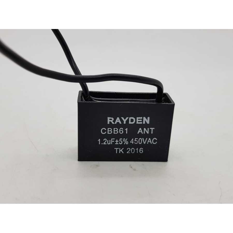 Jual kapasitor kabel kipas angin 1.2 mikro / capasitor kipas 1.2