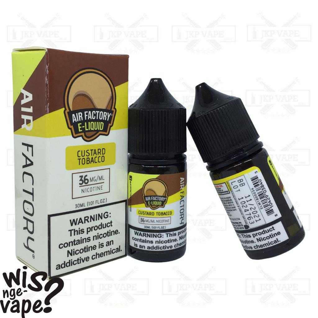 Air Factory Custard Air Factory Bold Tobacco E-juice 60ml 2.5 Vape Australia