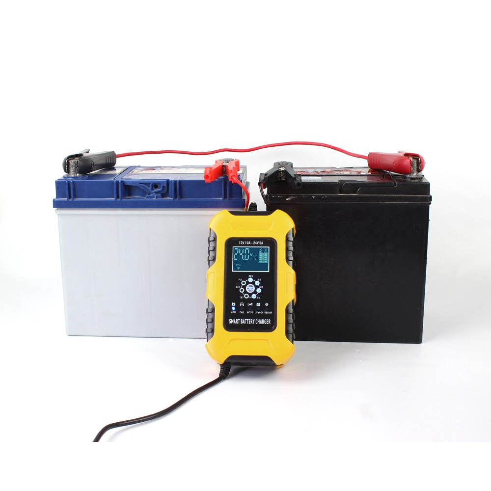 FOXSUR Charger Aki Mobil Motor Intelligent Battery Charger12/24V 10A - FBC122410D