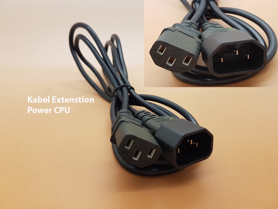 Kabel Power CPU sambungan 1.8m / extension ( male + female )