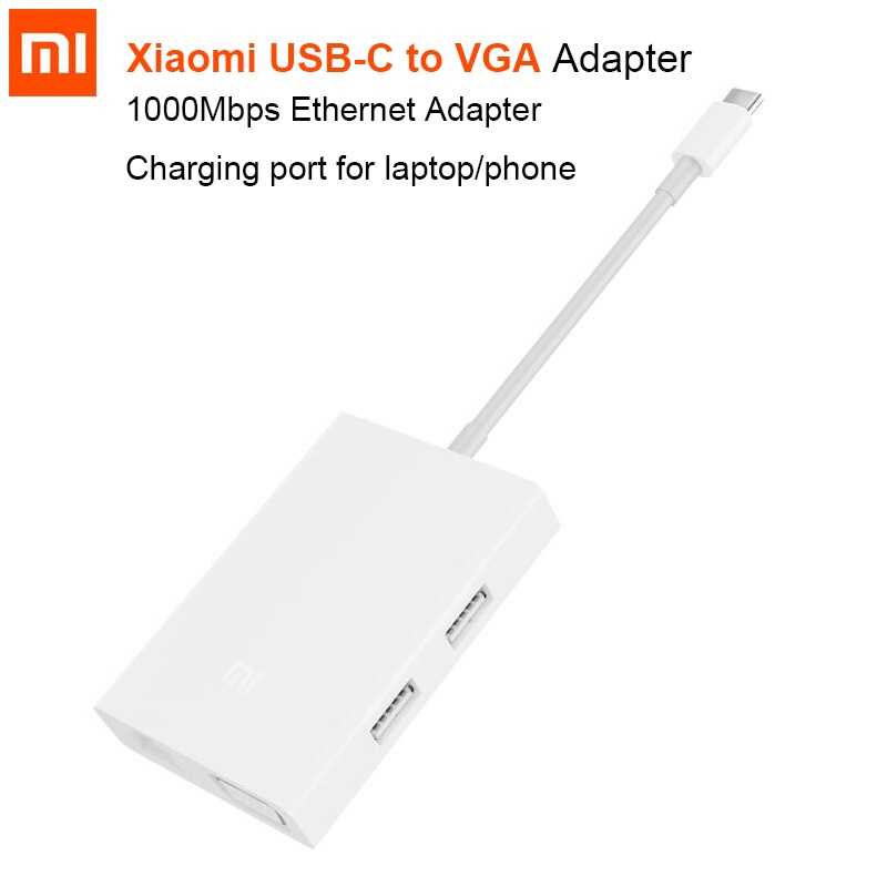 Jual XIAOMI USBC to VGA and Gigabit MultiAdapter