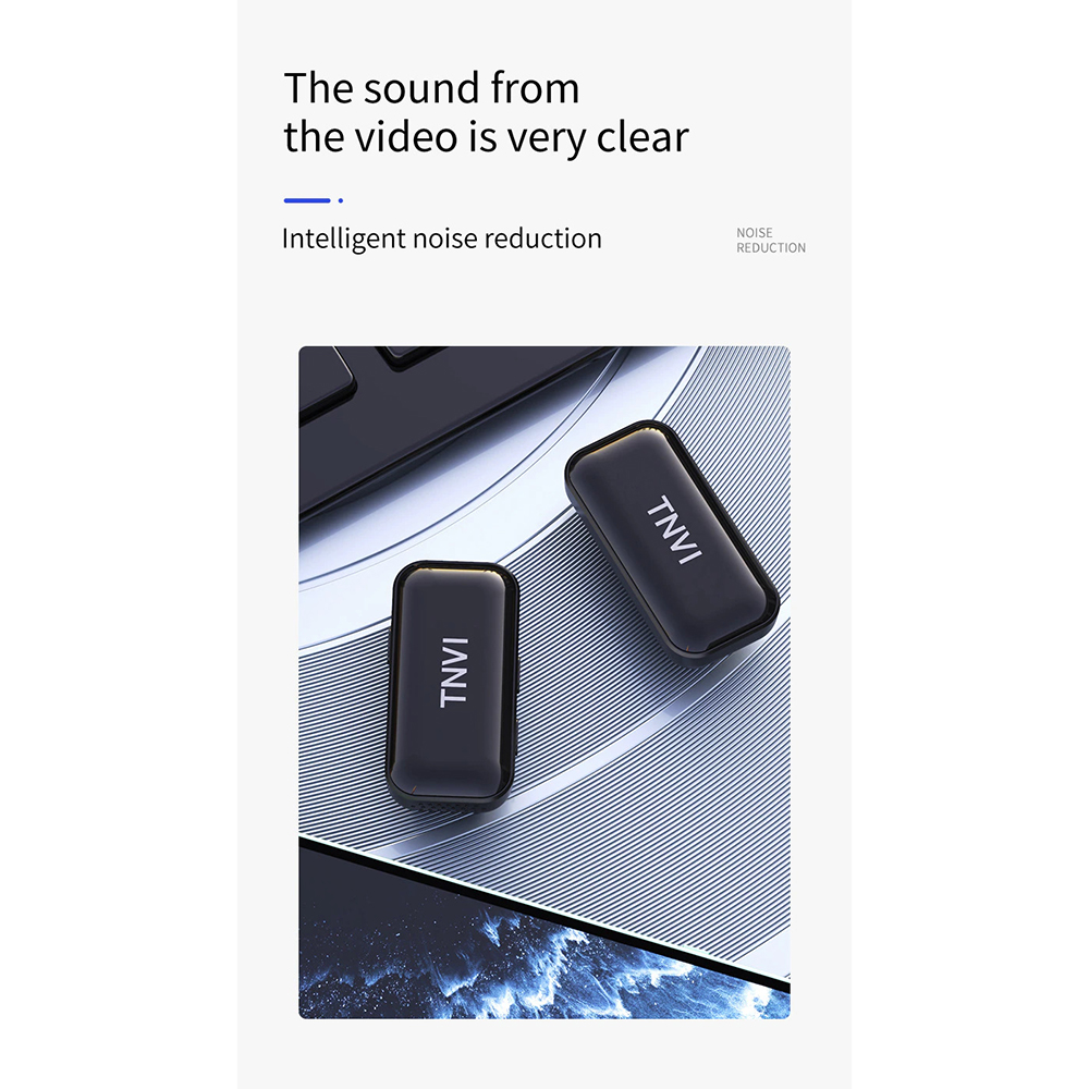 TNVI Mikrofon Lavalier Wireless Lapel Microphone Single Channel - V3